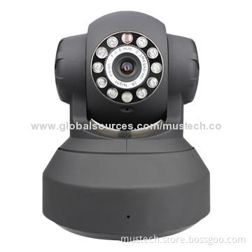 Indoor PT IP Network Camera, Built-in Mic and Speaker